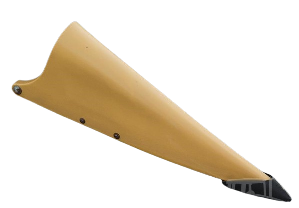0560148.0-N -- RH Fender Snout - CAT GOLD - For CLAAS® Corn Head *POLY ONLY*