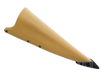 0560148.0-N -- RH Fender Snout - CAT GOLD - For CLAAS® Corn Head *POLY ONLY*