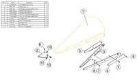 20-BI-CA-YW -- 20'' Bi-Fold Center Assembly (Without Mounting Brackets)