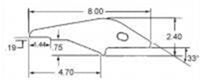 YCL100123 -- 23 SERIES FABCO CAST PIN-ON ADAPTER