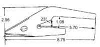 YD48212 -- 23 SERIES CAST PIN-ON ADAPTER