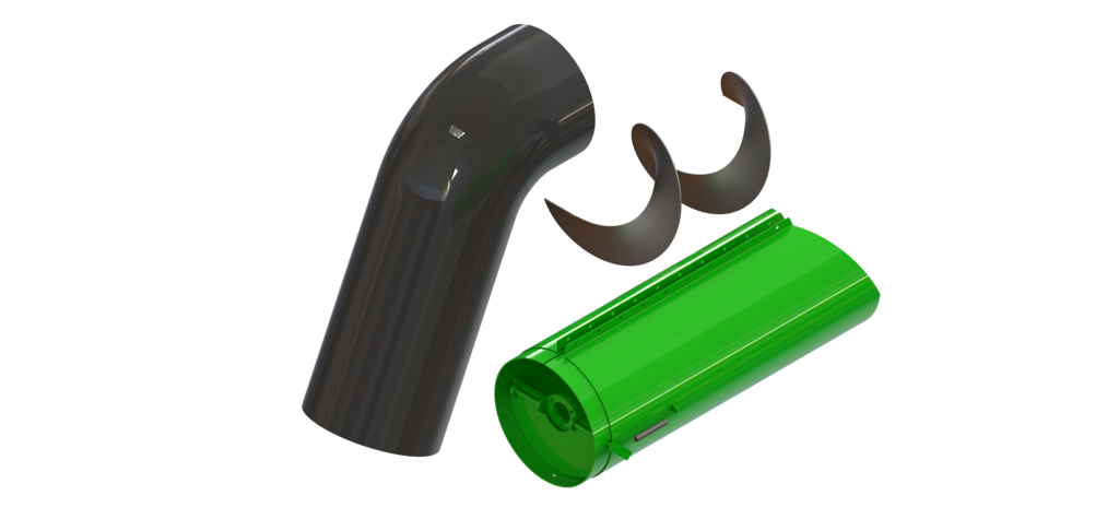 LANAUG702K -- Unloading auger extension kit with grain saver door
