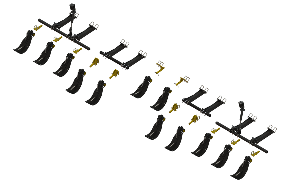 LANSS4412R12FH -- Lankota Stalk Stomper® Mounting Kit for CaseIH® 2612/4212/4412 Series & New Holland® 99 Series folding Corn Heads