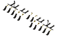 LANSS4412R12FH -- Lankota Stalk Stomper® Mounting Kit for CaseIH® 2612/4212/4412 Series & New Holland® 99 Series folding Corn Heads