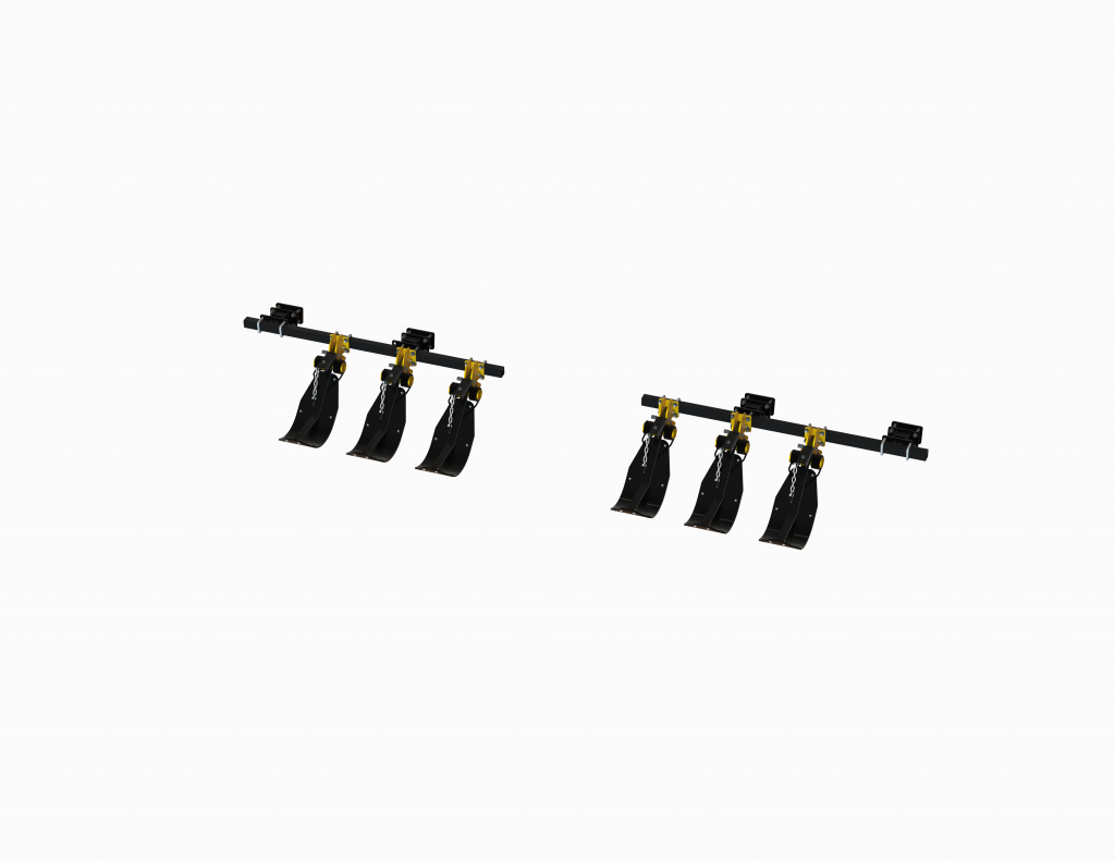 LANSS4412R6N -- Lankota Stalk Stomper® tool bar kit for Case® 4412 20" & like model New Holland® corn heads (6 row coverage)