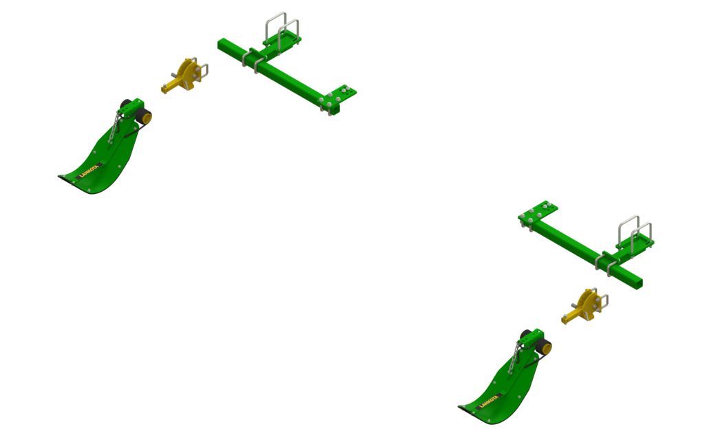LANSS606R2 -- Lankota Stalk Stomper® Mounting Kit for John Deere® 606C/706C Series 30" Corn Heads (2 row coverage)