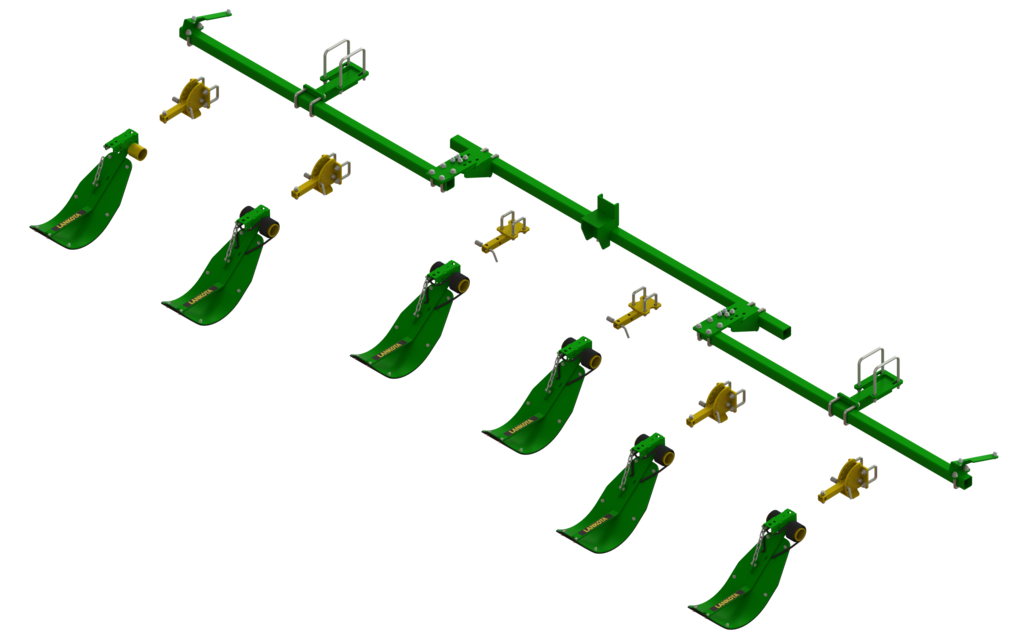 LANSS606R6W -- Lankota Stalk Stomper® Mounting Kit for John Deere® 606C/706C Series 36" Wide Row Corn Heads (6 row coverage)