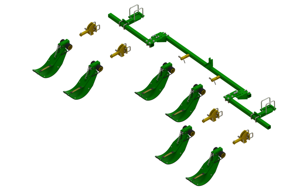 LANSS606R6 -- Lankota Stalk Stomper® Mounting Kit for John Deere® 606C/706C Series 30" Corn Heads (6 row coverage)