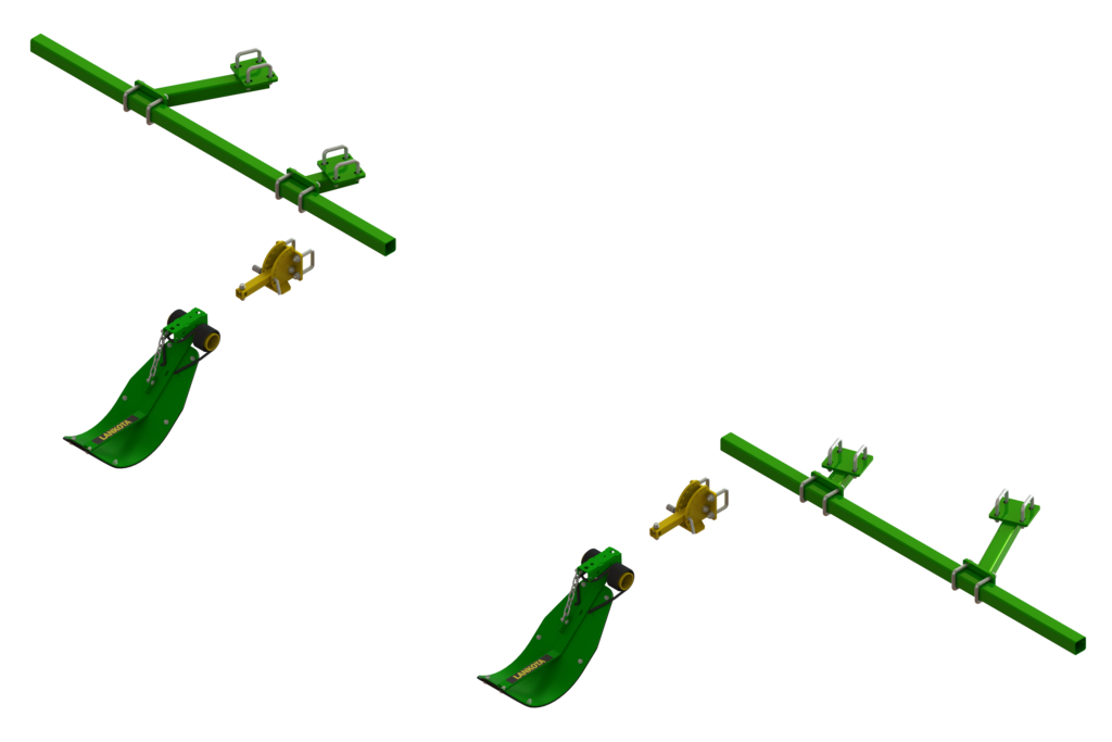 LANSS840/90R2 -- Lankota Stalk Stomper® Mounting Kit for 8 Row John Deere® 40/90 Series 30" Corn Heads