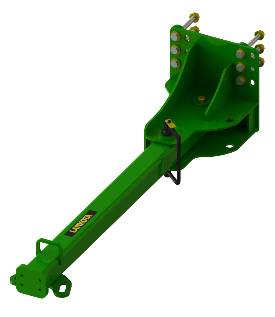 LANTH620 -- Folding hitch for John Deere® 70 and S Series combines