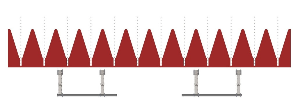 LANSS3412R4 -- Lankota Stalk Stomper® Mounting Kit for CaseIH® 2212/2412/3212/3412 Series 30" & New Holland® 98 "X" Series Corn Heads