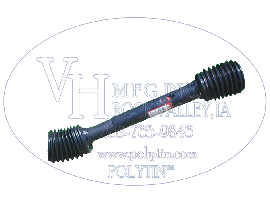 15401250-57 -- 1-3/8'' 6 Spline Slip Yoke to 1-1/4'' Hex 57"