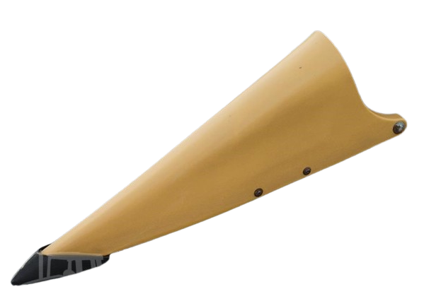 0560139.0-N -- LH Fender Snout - CAT GOLD - For CLAAS® Corn Head *POLY ONLY*