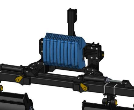 LANSR091WCIH -- Weight bracket kit for black Lankota 3-point stalk roller kit