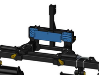 LANSR091WCIH -- Weight bracket kit for black Lankota 3-point stalk roller kit