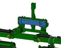 LANSR091WJD -- Weight bracket kit for green Lankota 3-point stalk roller kit