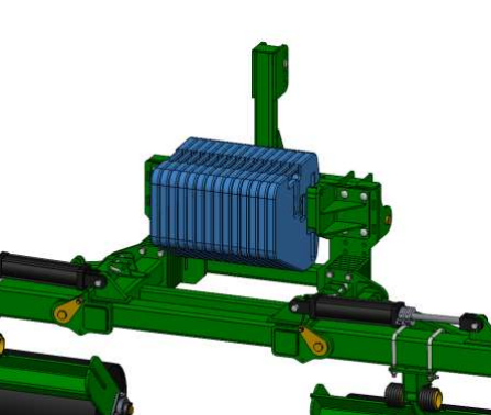 LANSR091WJD -- Weight bracket kit for green Lankota 3-point stalk roller kit