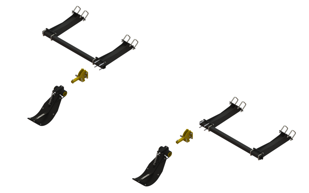 LANSS4412R2 -- Lankota Stalk Stomper® Mounting Kit for CaseIH® 2612/4212/4412 Series 30" Corn Heads, & New Holland® 99 Series corn heads
