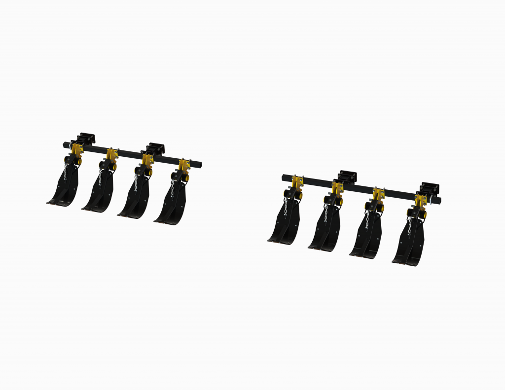 LANSS4412R8N -- Lankota Stalk Stomper® tool bar kit for Case® 4412 20" & like model New Holland® corn heads (8 row coverage)