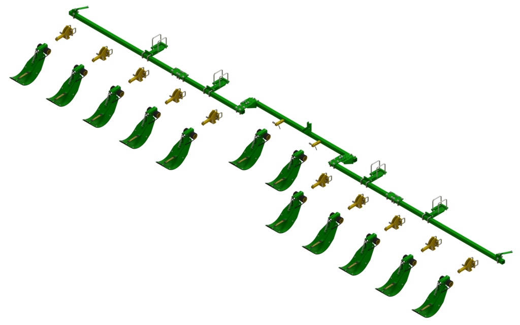 LANSS612R12 -- Lankota Stalk Stomper® Mounting Kit for John Deere® 612C/712C Series 30" Corn Heads (12 row coverage)
