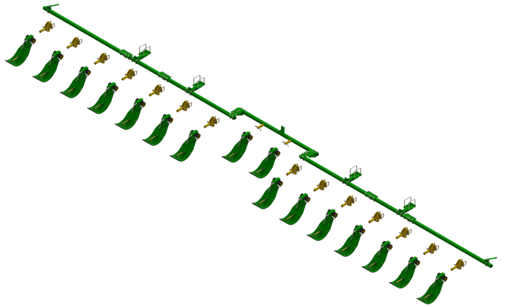 LANSS616R16 -- Lankota Stalk Stomper® mounting kit for John Deere® 616C/716C 30" Series corn heads (16 row coverage)