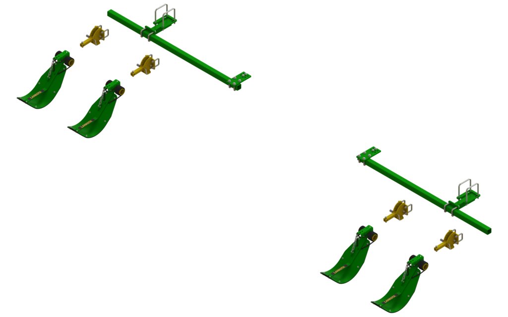 LANSS612R4 -- Lankota Stalk Stomper® Mounting Kit for John Deere® 612C/712C Series 30" Corn Heads (4 row coverage)