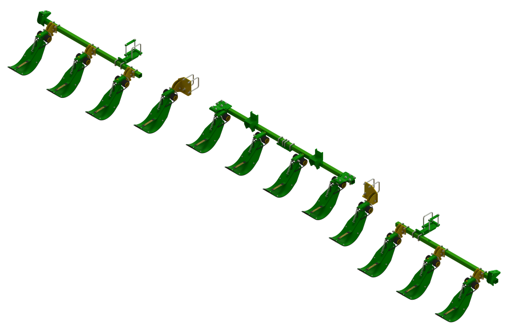 LANSSC12R12 -- Lankota Stalk Stomper® mounting kit for a John Deere C12R Series 30" corn head. (12 row coverage)