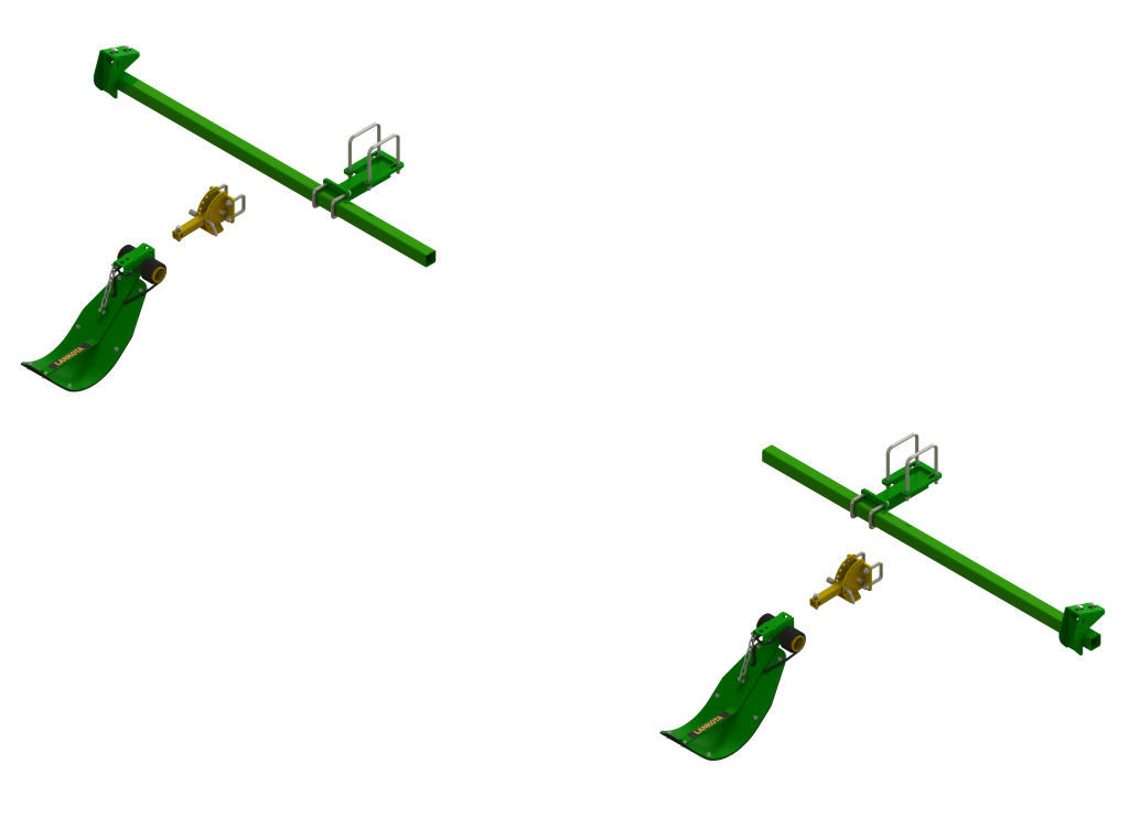 LANSSC8R2 -- Lankota Stalk Stomper® Mounting Kit for John Deere® C8R Series 30" Corn Heads (2 row coverage)