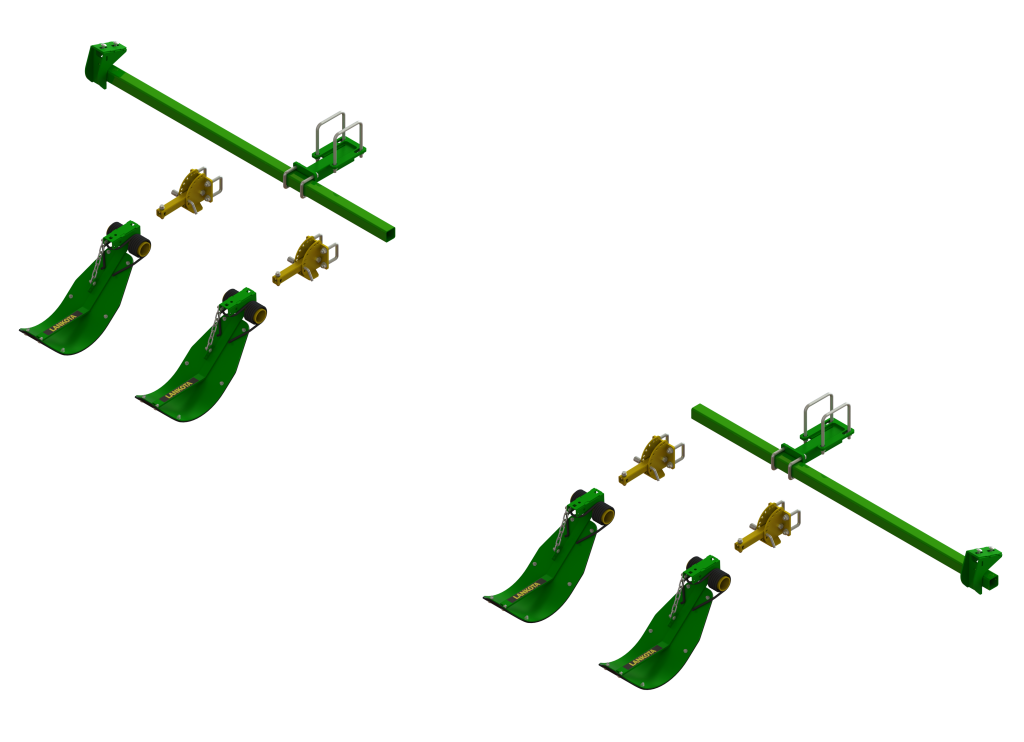 LANSSC8R4 -- Lankota Stalk Stomper® Mounting Kit for John Deere® C8R Series 30" Corn Heads (4 row coverage)