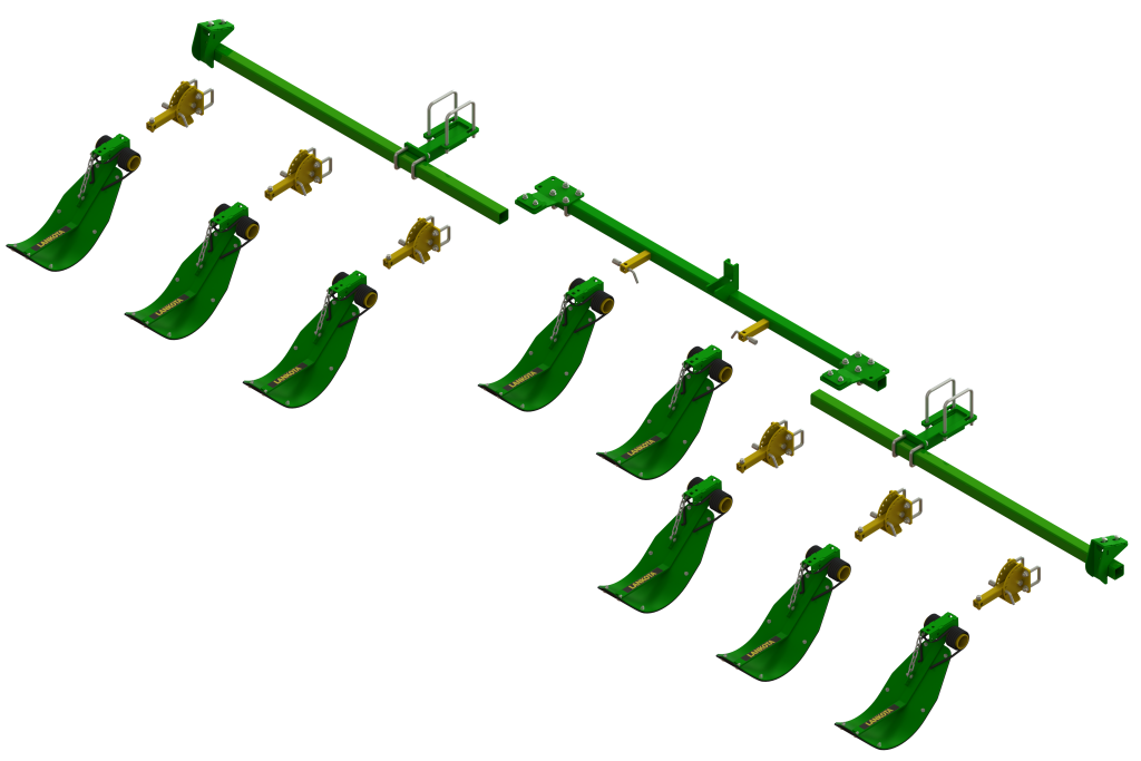 LANSSC8R8 -- Lankota Stalk Stomper® Mounting Kit for John Deere® C8R Series 30" Corn Heads (8 row coverage)