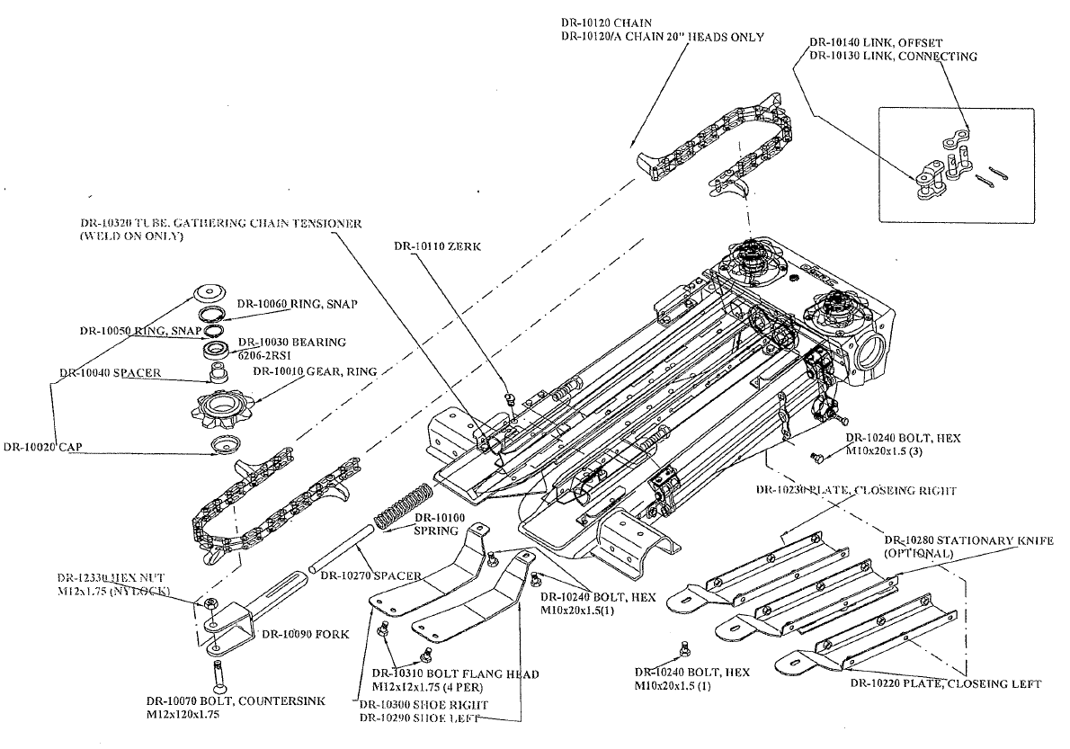 DRAGO -- Series I Row Unit Parts Breakdown