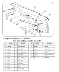 Thumbnail for PLHF-40A -- LH Fender Assembly, JD Green