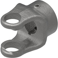 1000 SERIES IMPLEMENT YOKE  - 1" ROUND BORE WITH SET SCREW / DOUBLE KEYWAY