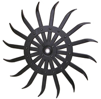 864-SMA3400112B -- BLACK ROTARY HOE WHEEL - 21"