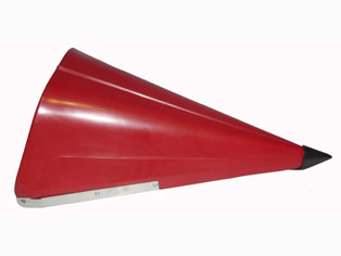 PS30-90A -- Narrow Row Center Snout with Point 30'' IH Red